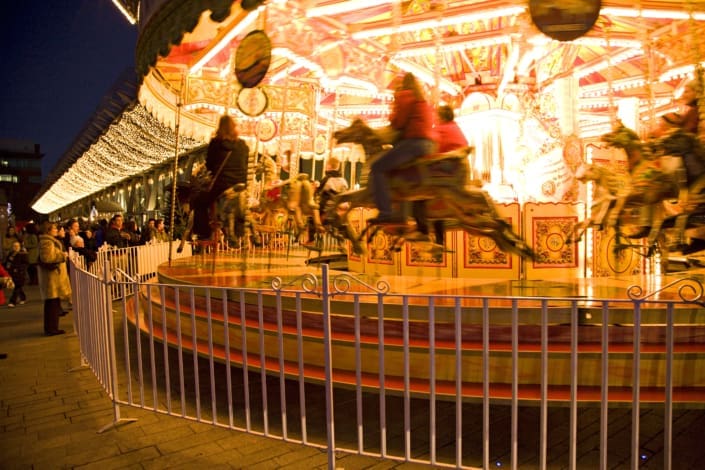 Carousel at Docklands Christmas Festival Event and festival management