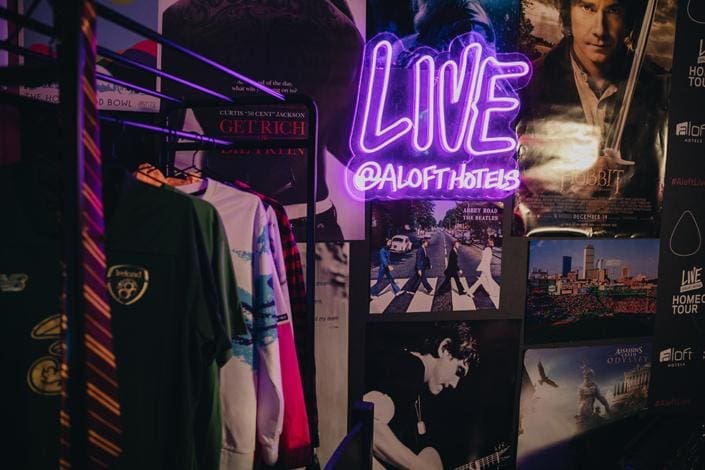 Photo booth set-up – Live at Aloft with Dermot Kennedy