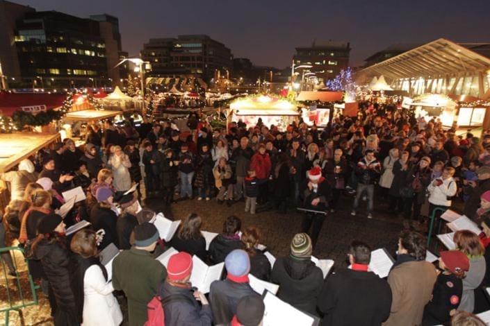 Choir at the Docklands Christmas Festival Event and festival management