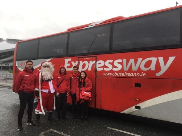 Santa’s Visit with Customer Service Representatives