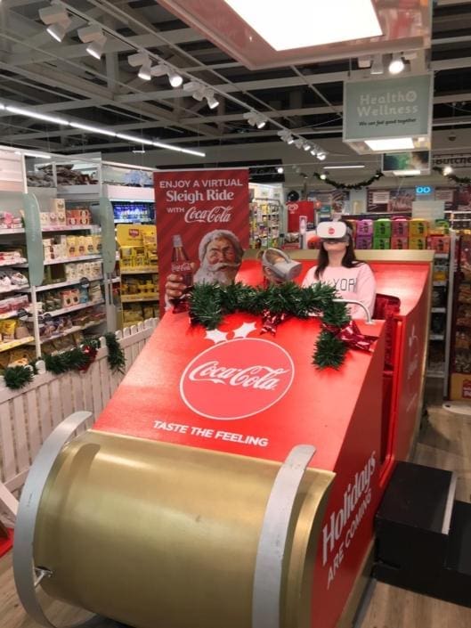 Coca-Cola Sleigh. Experiential Marketing Campaign.
